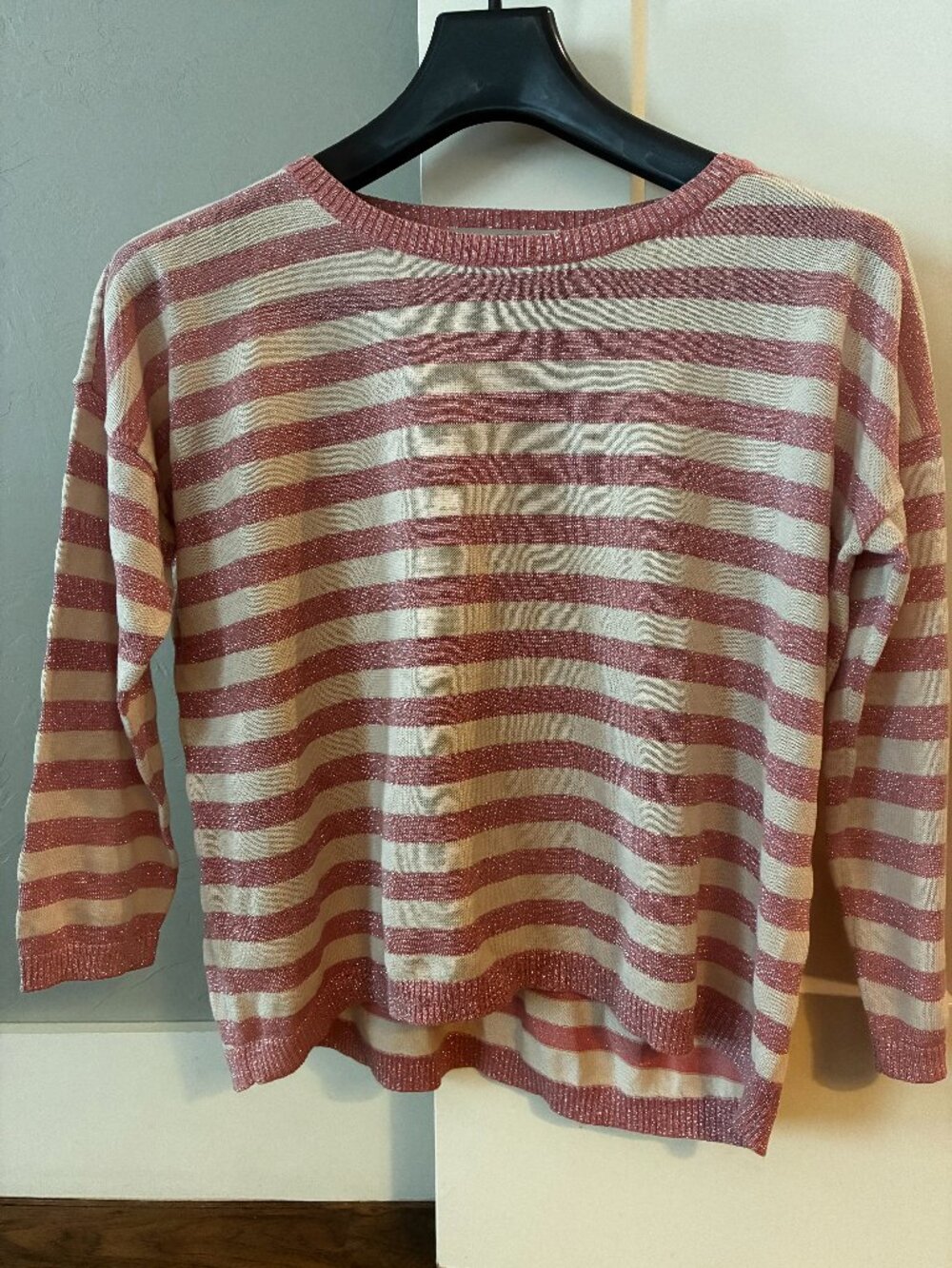 LOFT Metallic Stripe Sweater